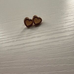 Michael Kors Pink Crystal Heart Earrings